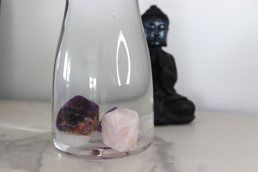 Harmony Vibes - Water stone mixture: amethyst, clear quartz, rose quartz