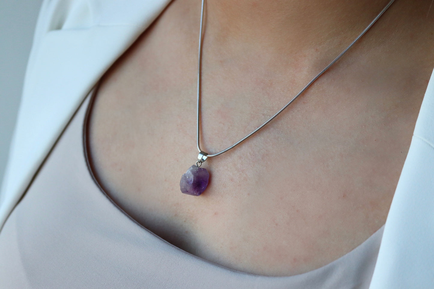 Relaxed Beauty - AMETHYST necklace